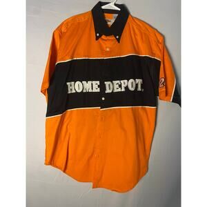 Winners Circle #20 Tony Stewart Button Up Shirt Short Sleeve NASCAR Medium